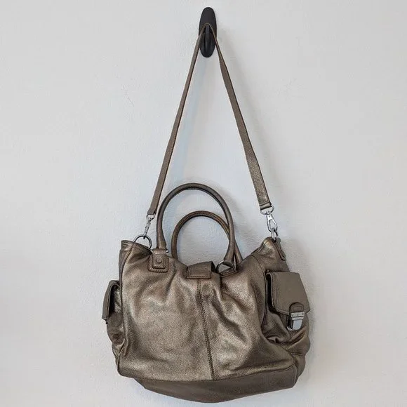 Michael Kors Gold purse/bag/satchel medium size - Picture 2 of 9